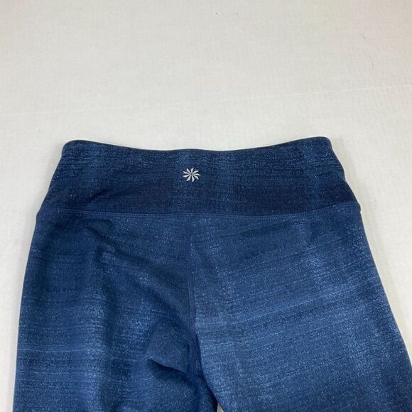 Athleta Womens Ankle Leggings Blue Yoga Pilates Running Stretch Pull On Size XS - Picture 11 of 12